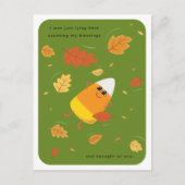 自分の恵み | グリーンキャンディーコーン秋 シーズンポストカード (正面)