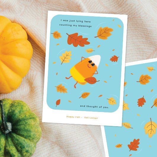 自分の恵み | スカイブルーキャンディーコーン秋 シーズンカード