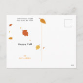 自分の恵み | スカイブルーキャンディーコーン秋 シーズンポストカード (裏面)