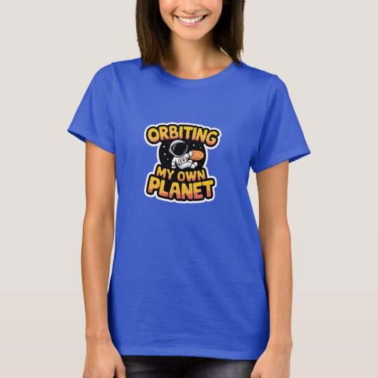 自分の惑星を周回する Tシャツ (正面)