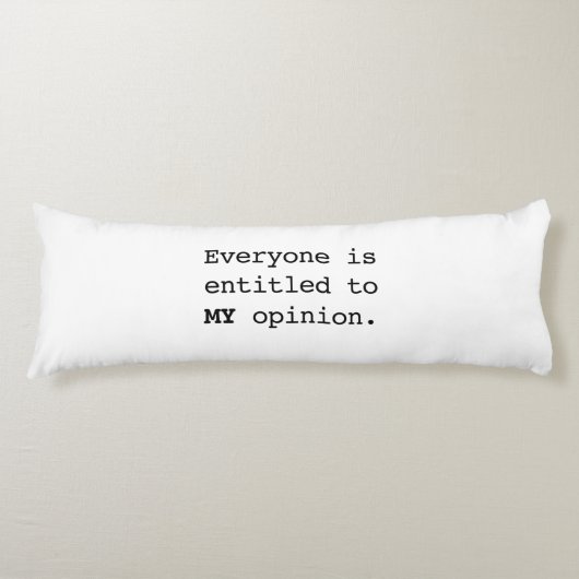 自分の意見 ボディピロー (正面)