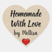 自分の愛で自家製を感謝してい作る ハートシール (正面)