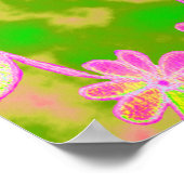 自分の愛と食べフローラを作遊カラフル成する ポスター (角)