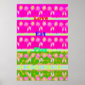 自分の愛と食べフローラを作遊カラフル成する ポスター (正面)