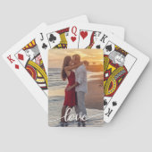 自分の愛のスクリプトを作成するロマンチックなカップルの写真 トランプ (裏面)