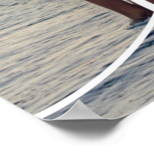 自分の愛のスクリプトを作成するロマンチックなカップルの写真 ポスター (角)