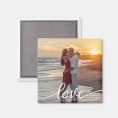 自分の愛のスクリプトを作成するロマンチックな写真 マグネット (正面/裏面)