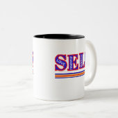 自分の愛のマグカップ ツートーンマグカップ (正面右)