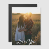 自分の愛を作成するロマンチックなカップルのカード (正面/裏面)