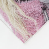 自分の愛を作成する祖父母フォトコラージュ フリースブランケット (角)