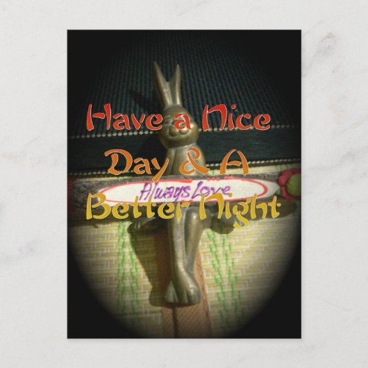 自分の愛を作成するHakuna Matata素敵な一日を過ごす ポストカード (正面)