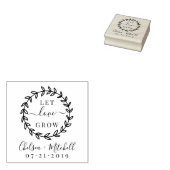 自分の愛を育てるリース結婚を作る ラバースタンプ (押印)