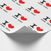 自分の愛カスタムする自分のハートを作る ラッピングペーパー (角)