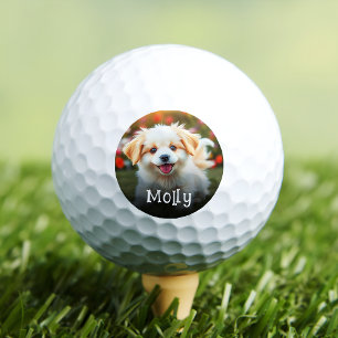 自分の愛犬の名前の写真を作成する ゴルフボール
