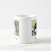 自分の愛犬モノグラム名を作成する コーヒーマグカップ (中央)