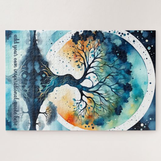 自分の感動的引用文を作り出す ジグソーパズル (横)