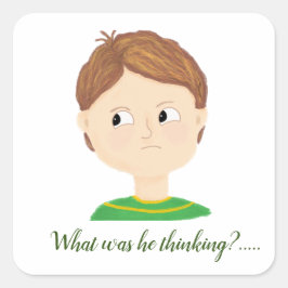 自分の感覚の感情のグラフ スクエアシール