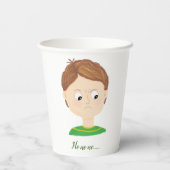 自分の感覚の感情のグラフ 紙コップ (裏面)