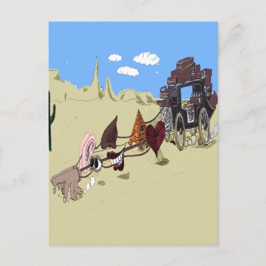 自分の感覚を駆り立てる ポストカード (正面)