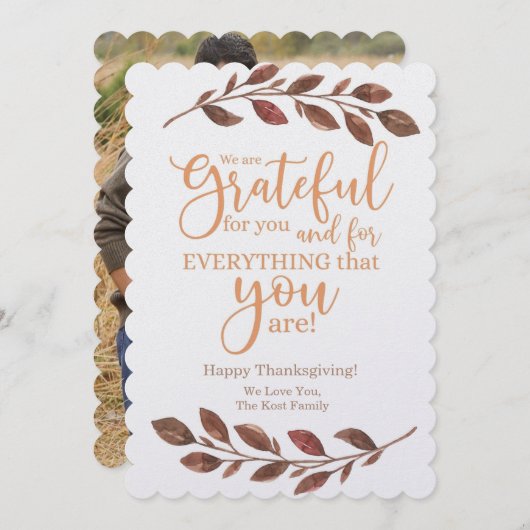 自分の感謝状をカスタマイズする シーズンカード (正面/裏面)