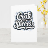 自分の成功の作成 カード (黄色い花)