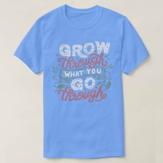 自分の成長を通して成長する Tシャツ (デザイン正面)