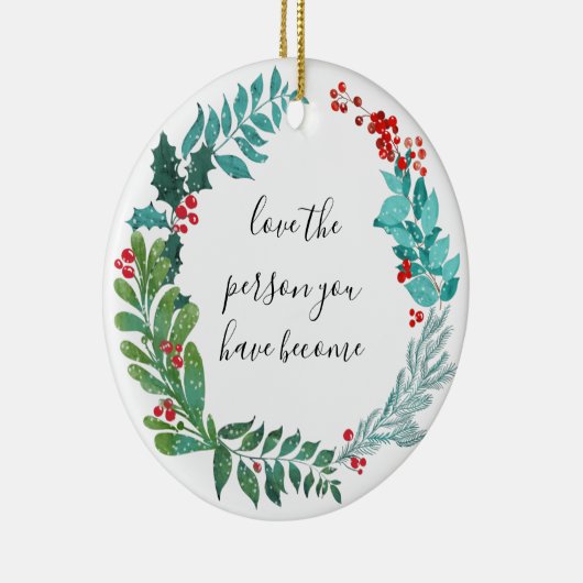 自分の成長を遂げた人を愛する セラミックオーナメント (右)