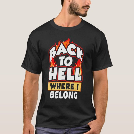 自分の所属する地獄に戻る Tシャツ (正面)