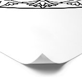 自分の手のひらツリーのマンダラカラーリングポスターを着色 ポスター (角)