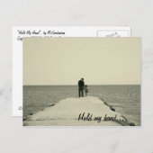 自分の手はがきを保持 ポストカード (正面/裏面)