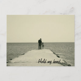 自分の手はがきを保持 ポストカード