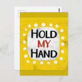 自分の手はがきを保持 ポストカード (正面/裏面)