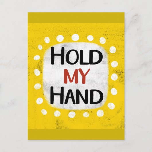 自分の手はがきを保持 ポストカード (正面)