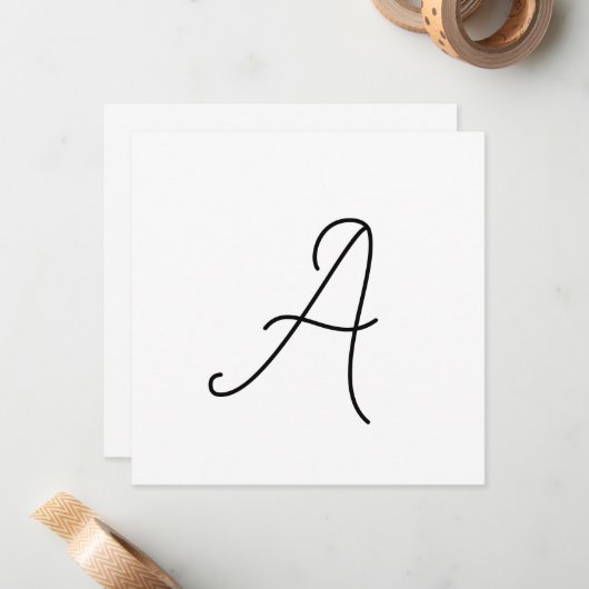 自分の手紙を選ぶ | フォントスタイル:アレクサンドリア ノートカード (正面/裏面インサイチュ)