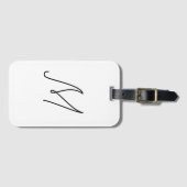 自分の手紙を選ぶ | フォントスタイル：アレクサンドリア ラゲッジタグ (正面横)