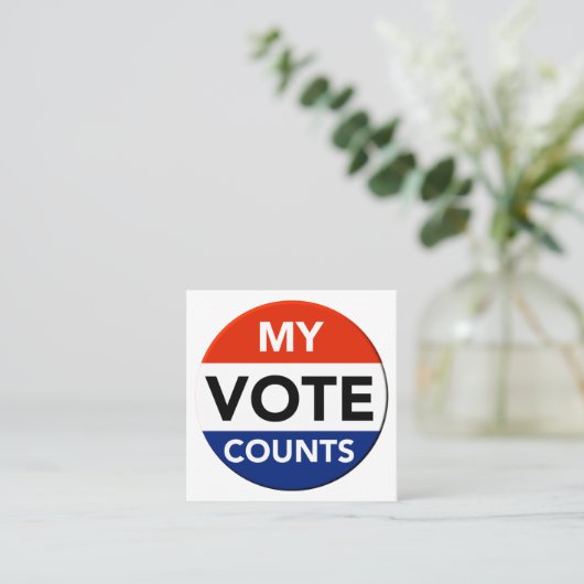 自分の投票数 スクエア名刺 (スタンド正面)