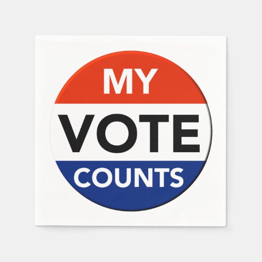 自分の投票数 スタンダードカクテルナプキン (正面)