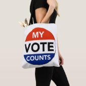 自分の投票数 トートバッグ (クローズアップ)