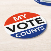 自分の投票数 ラウンドペーパーコースター (アングル)