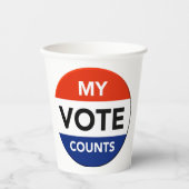 自分の投票数 紙コップ (正面)