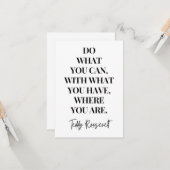 自分の持ち物でできる限りのことをす得る カード (正面/裏面インサイチュ)