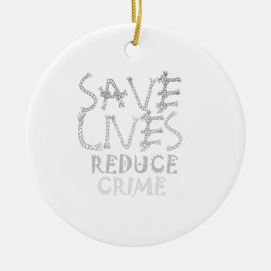 自分の救命の罪を減ら作る セラミックオーナメント (正面)