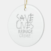 自分の救命の罪を減ら作る セラミックオーナメント (左)