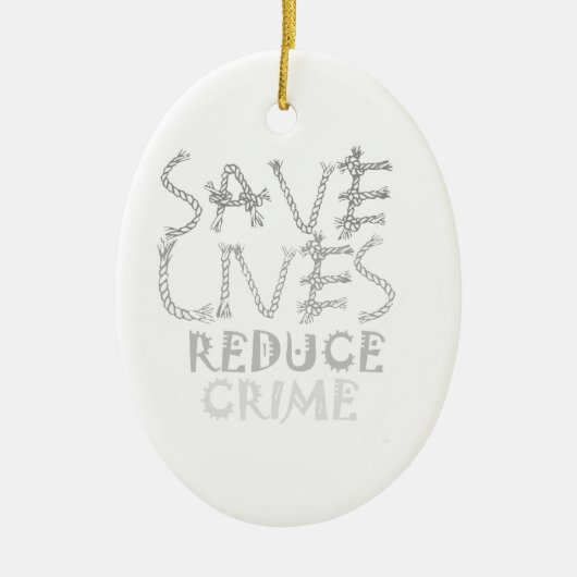 自分の救命の罪を減ら作る セラミックオーナメント (正面)