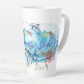 自分の救海を自分のものにする カフェラテマグ (右アングル)