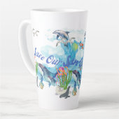 自分の救海を自分のものにする カフェラテマグ (左アングル)