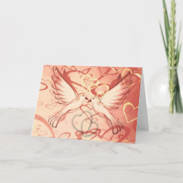 自分の文字の追加：愛と鳩 シーズンカード