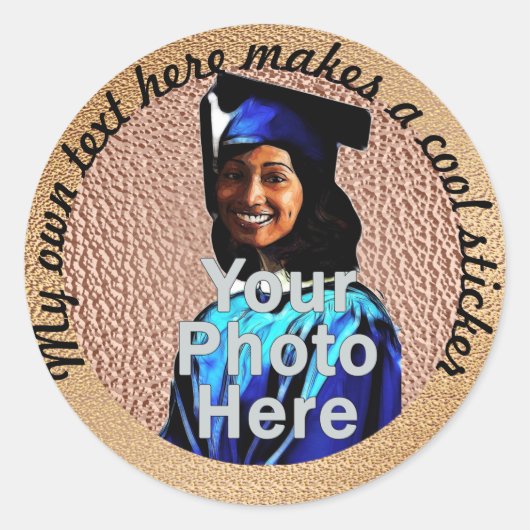 自分の文字はこちらフォトカッパー ラウンドシール (正面)