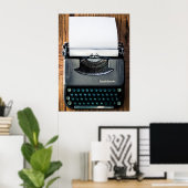 自分の文字をタイプライター紙に追加! ポスター (ホームオフィス)
