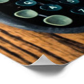 自分の文字をタイプライター紙に追加! ポスター (角)